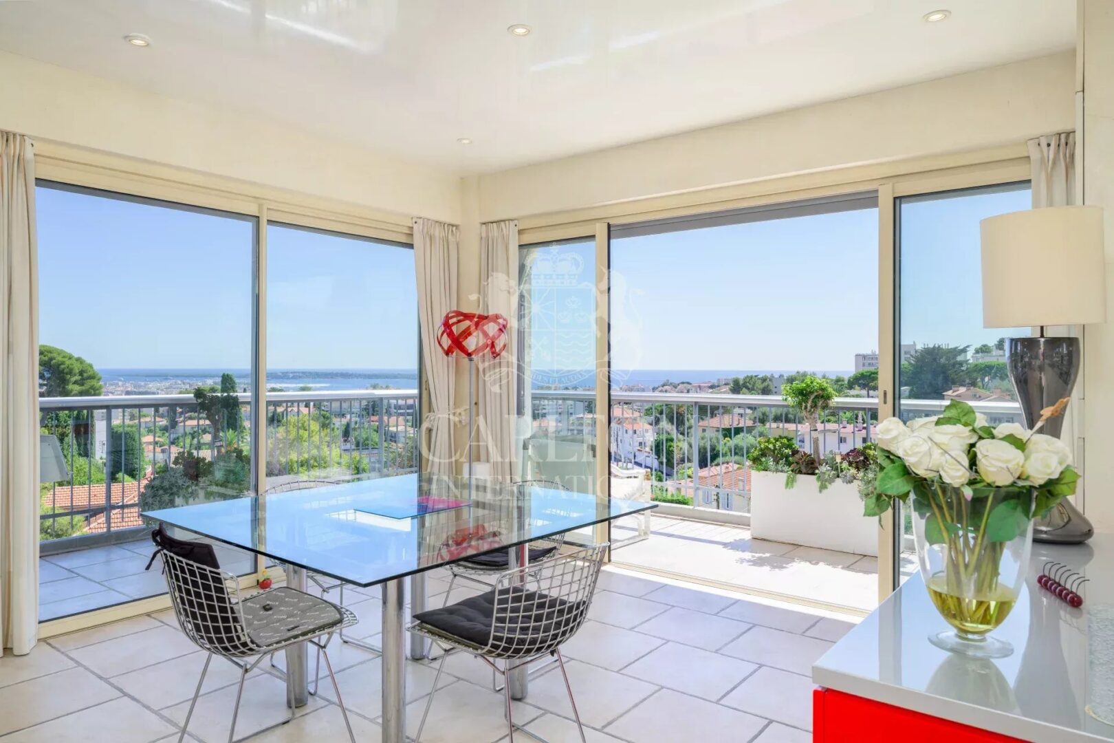 EXCLUSIVITY – LE CANNET EUROPE : Apartment 4P – Top Floor – Panoramic Sea View